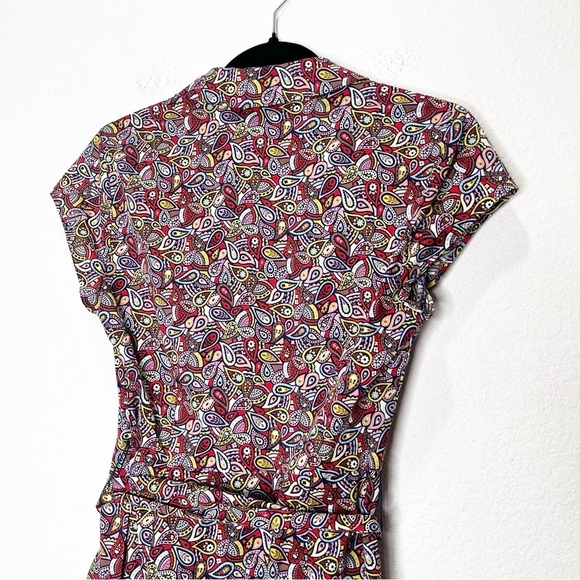 NWOT Boden Short Sleeve Tie Shirt Button Up Dress 4 Knee Length - Picture 7 of 10